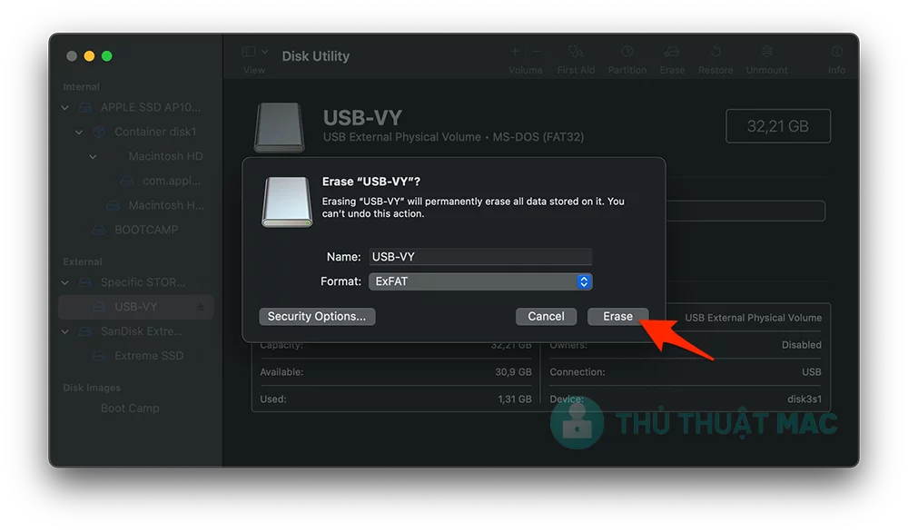 Cách format USB hoặc ổ cứng trên macOS 5
