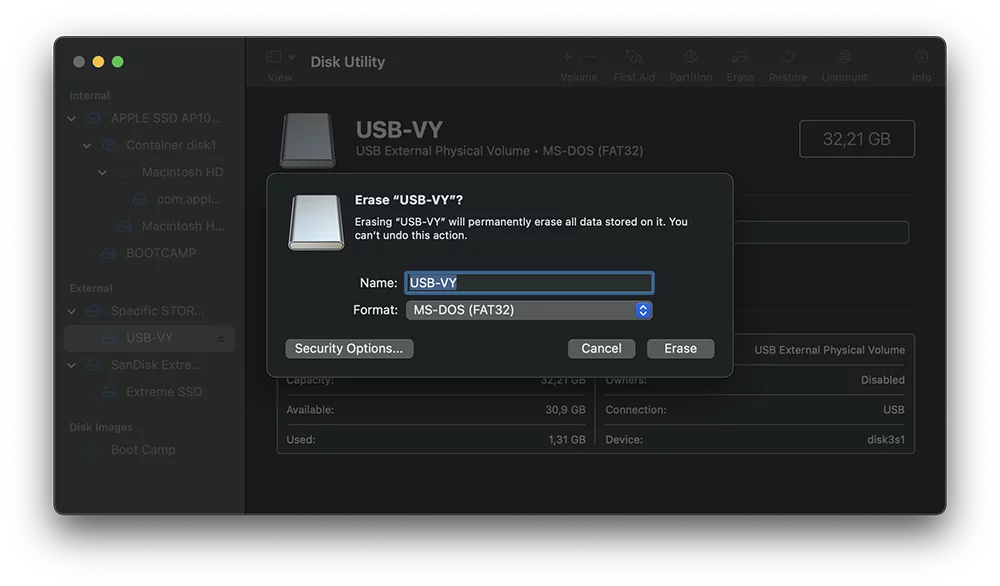 Cách format USB hoặc ổ cứng trên macOS 3