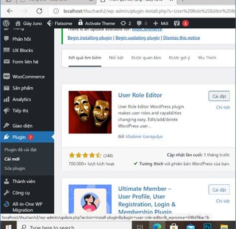 Phân quyền trong WordPress với User Role Editor Phân quyền trong WordPress với User Role Editor