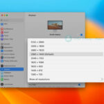 Cách thay đổi độ phân giải màn hình trên máy Mac