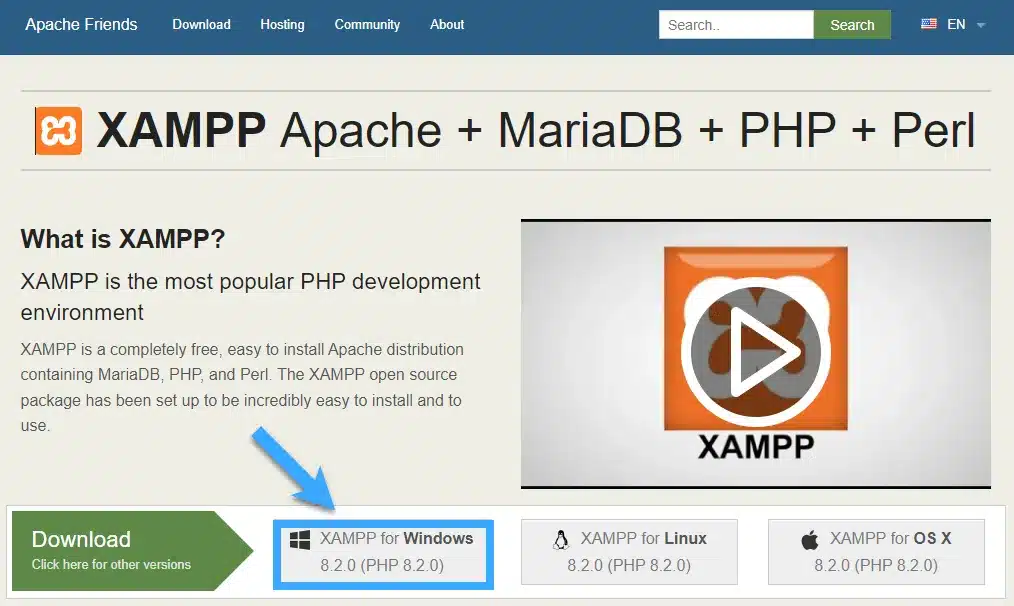 Hướng dẫn cài đặt WordPress trên localhost chi tiết nhất 21 Download XAMPP