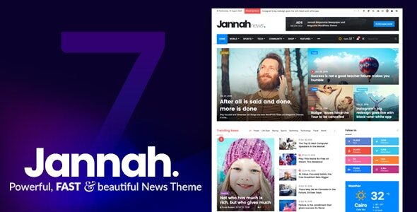 Jannah 7.5.1 – Newspaper Magazine News BuddyPress WordPress Theme Jannah 7.5.1 – Newspaper Magazine News BuddyPress WordPress Theme