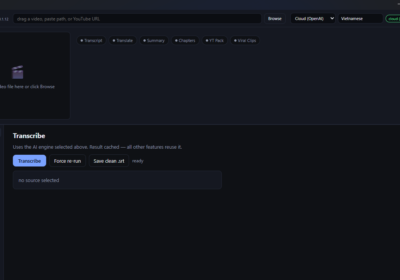 My Media Kit – Bộ công cụ AI cho creator video → transcript, dịch, summary, chapters, YouTube pack, viral clips