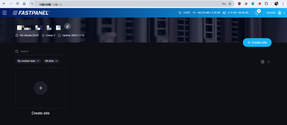 Hướng dẫn cài đặt FastPanel trên VPS Ubuntu